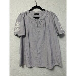 Lane Bryant Sz 14 Embroidered Top